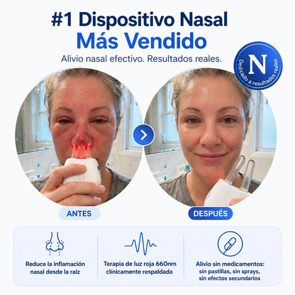 Dispositivo Nasal de Luz Roja para Alergia